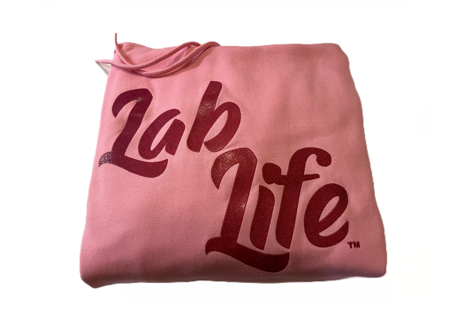 hoodie lab life pink shimmer