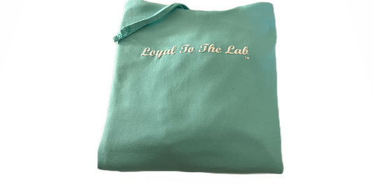 hoodie mint green cursive