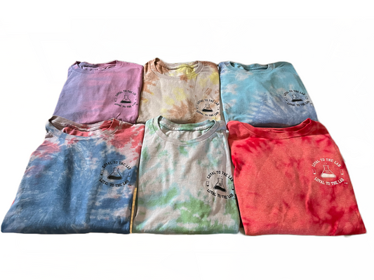 tye dye circle short sleeve